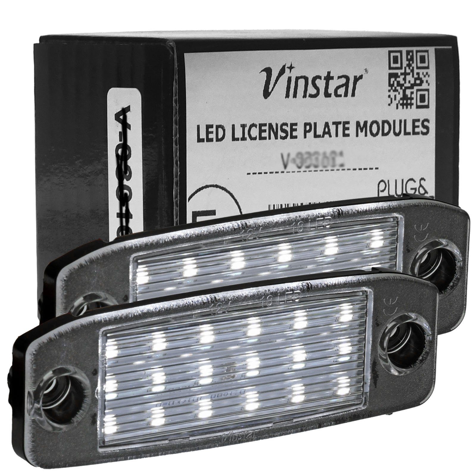 Vinstar KFZ-Ersatzleuchte LED Kennzeichenbeleuchtung E-geprüft für KIA, kompatibel mit: Kia Sportage SL 2011-2015