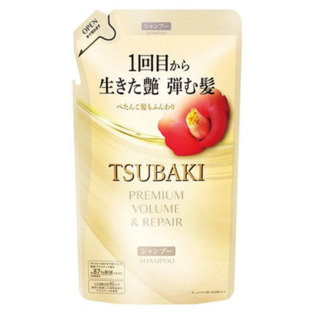 SHISEIDO Haarshampoo TSUBAKI Premium Volume & Repair Shampoo Nachfüllpack 300 ml J-Beauty
