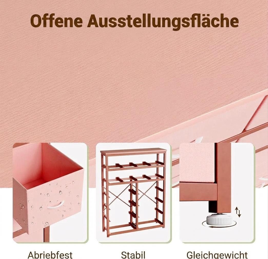 GarveeMore Kommode Aufbewahrungsschrank mit 16 Schubladen 103*30*130cm – Bild 5 von 5