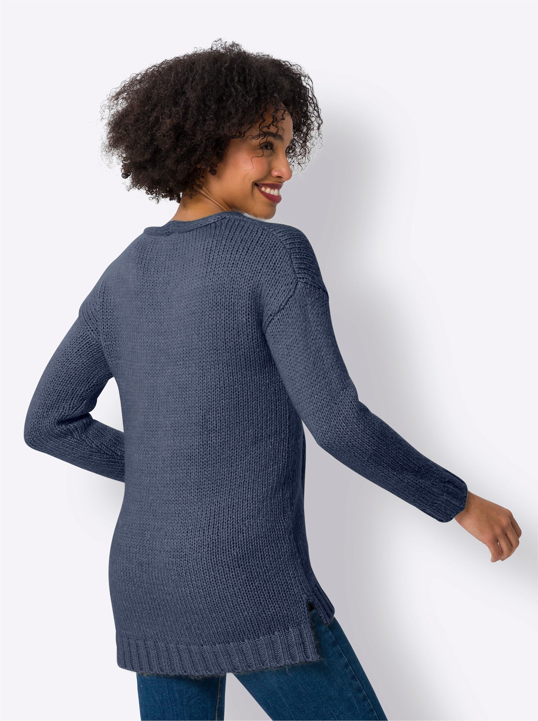 heine Strickpullover V-Ausschnitt-Pullover . günstig online kaufen