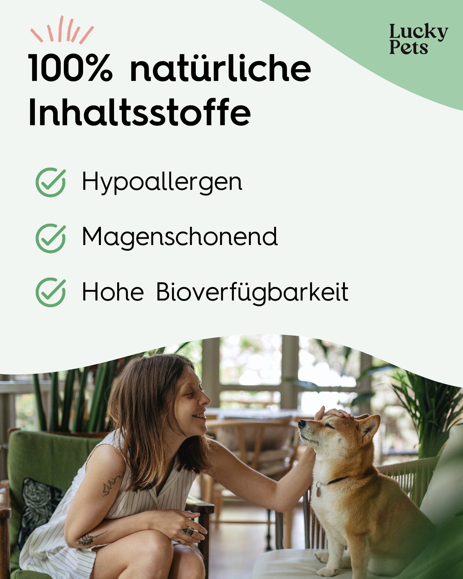 Lucky Pets Gras & Kotfresser Tabletten für Hunde - pflanzlich, magenschonend, Nahrungsergänzungsmittel für: Hunde
