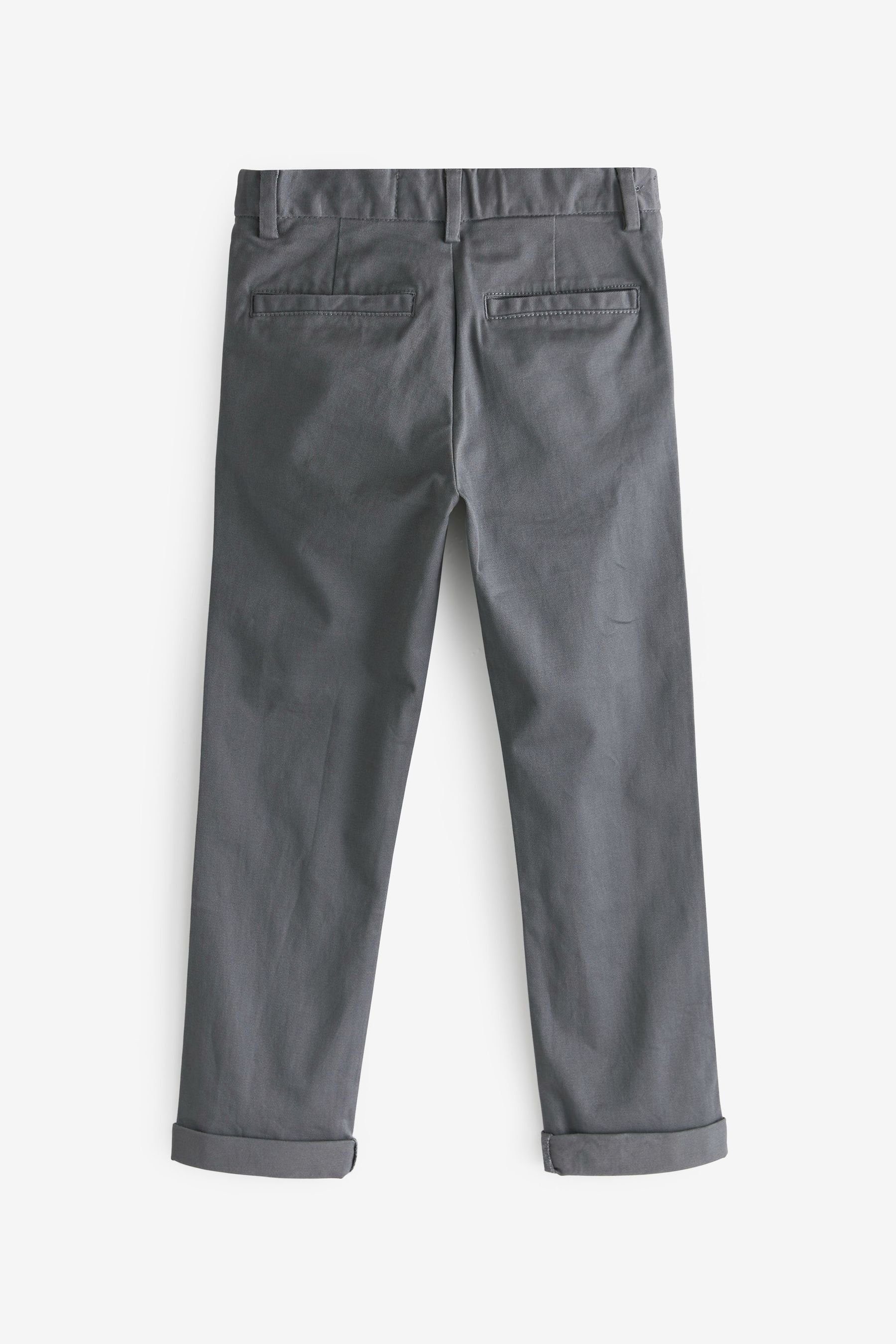 Next Charcoal Grey (1-tlg) mit Chinohose Stretch Chinohose