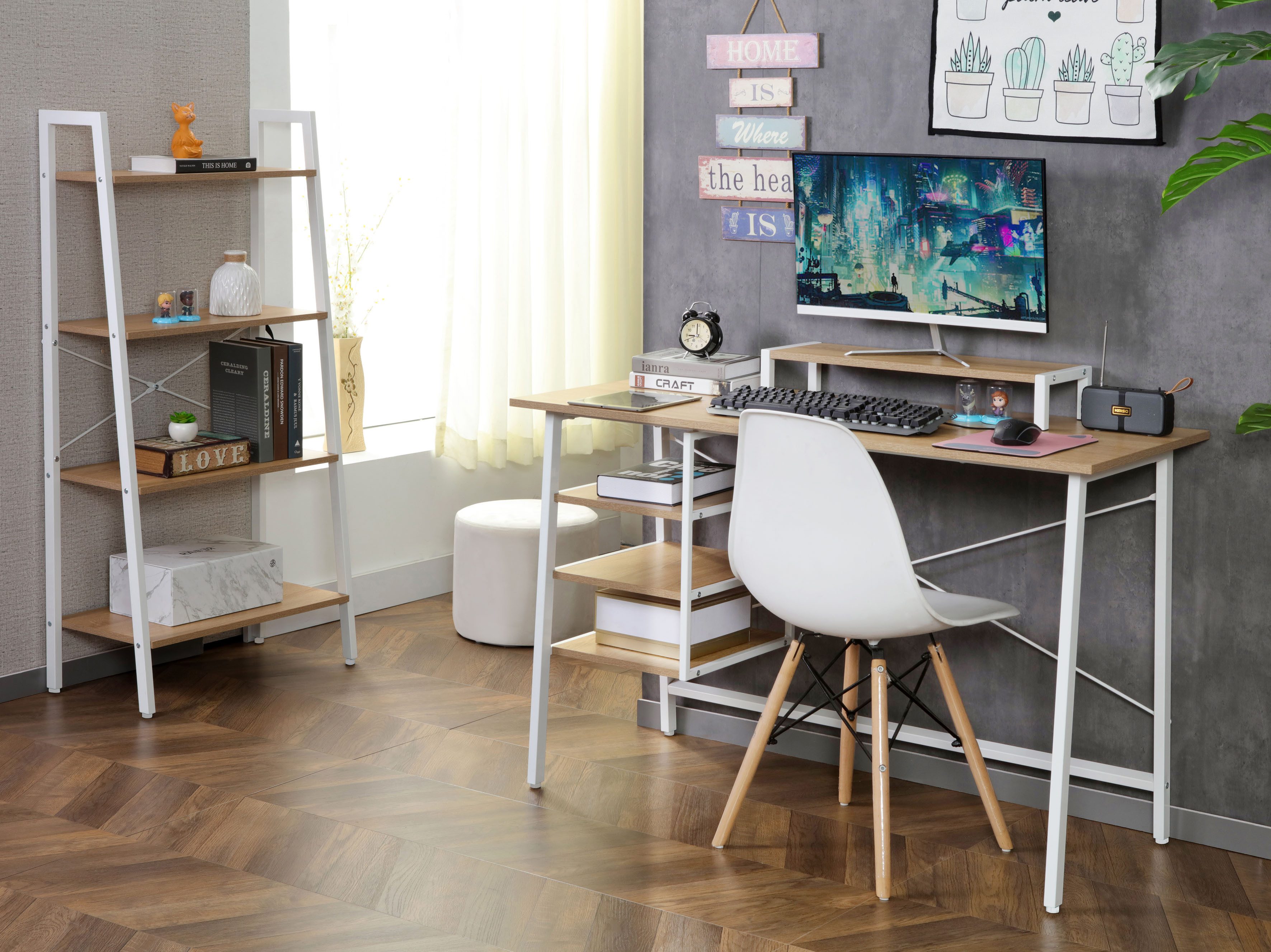 Home affaire Aktenregal COWELL, Bücherregal, asymetrisches günstig online kaufen