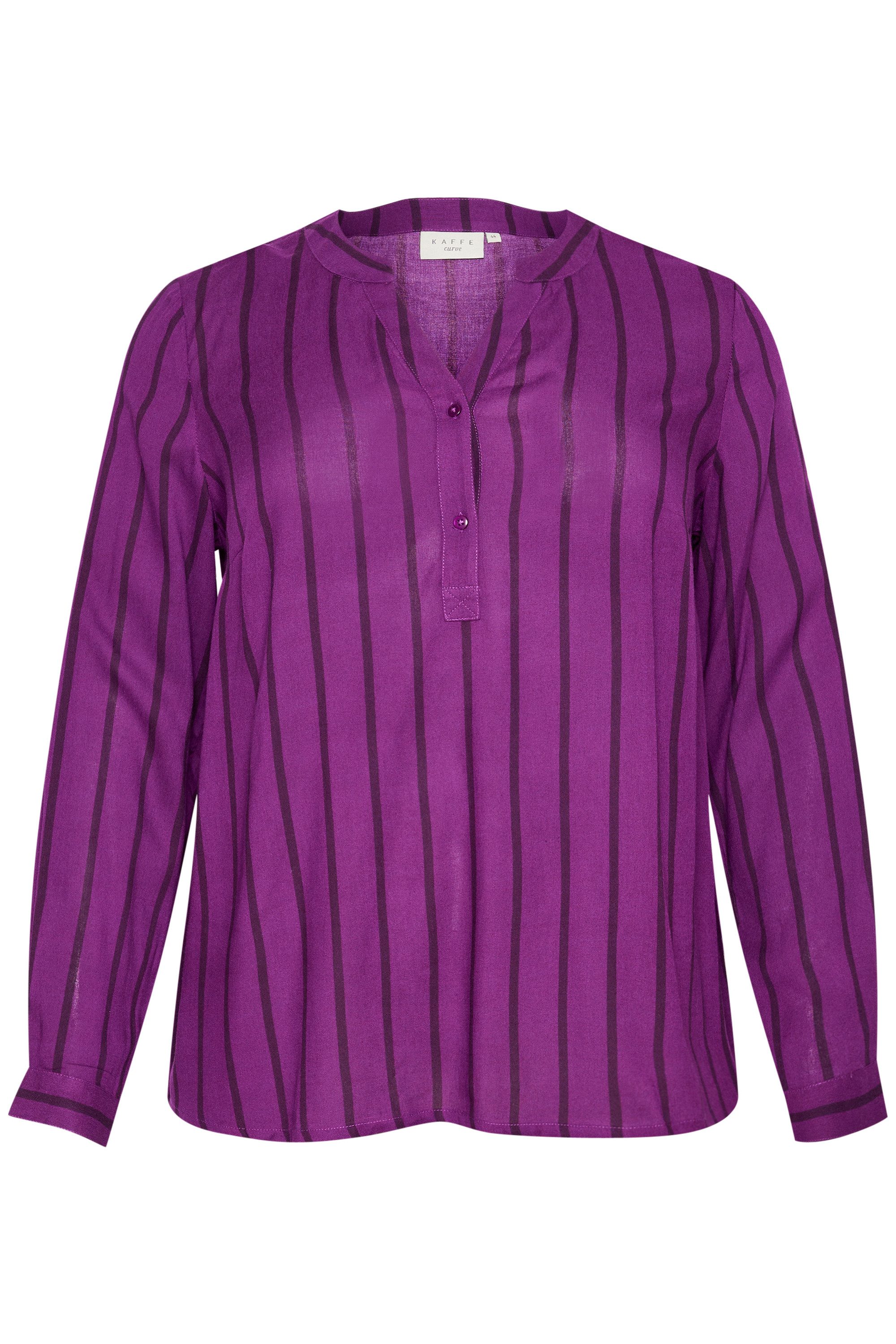 KAFFE Curve Langarmbluse Langarm-Bluse KCsida Große günstig online kaufen