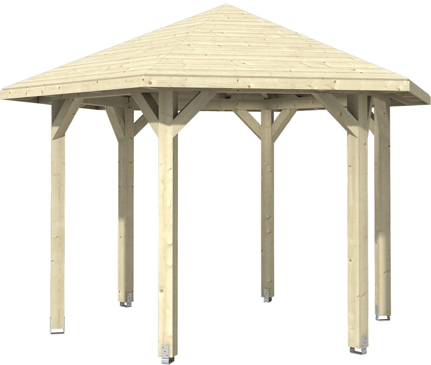 Skanholz Holzpavillon Nancy 2, Leimholz, 333 x 288 cm