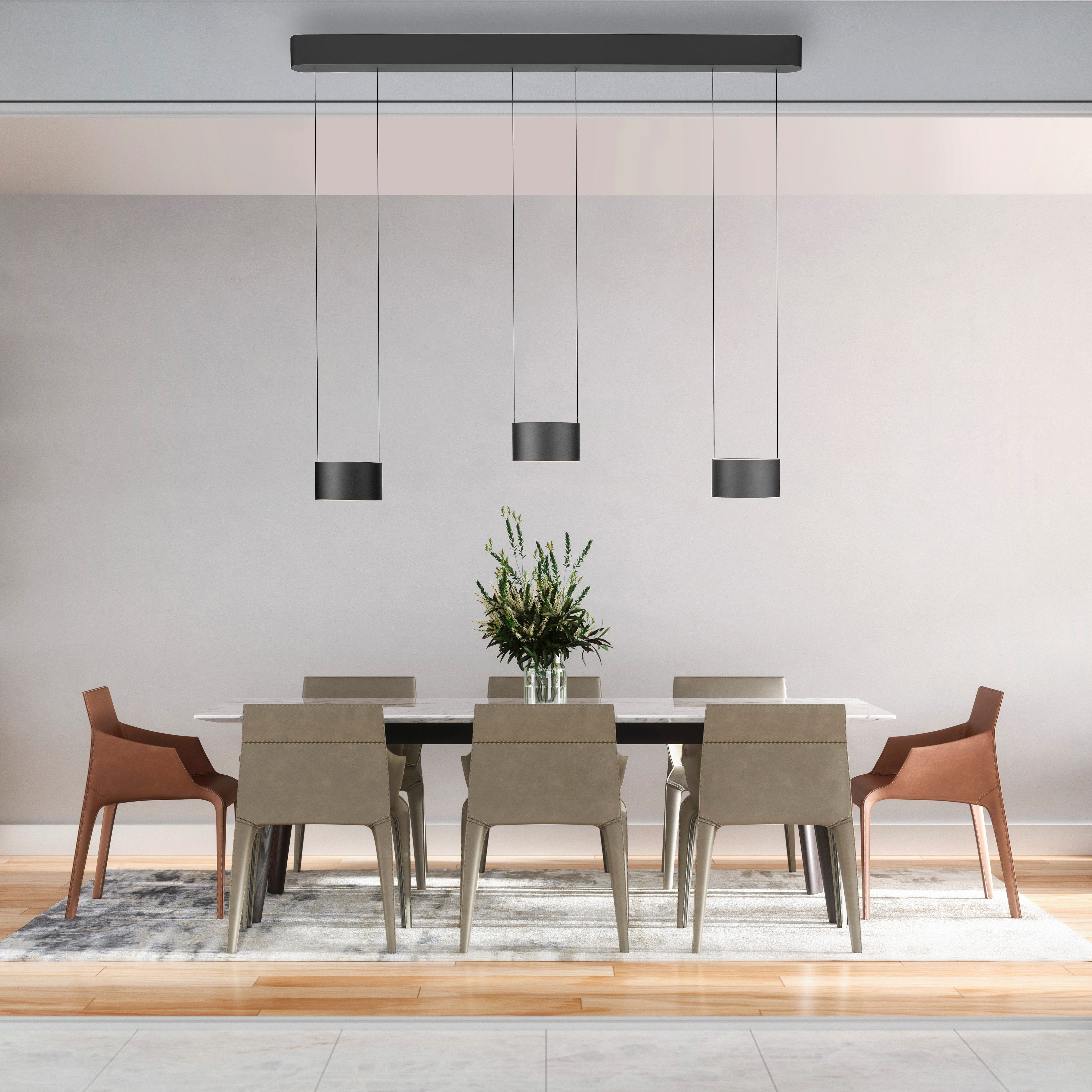Neuhaus PURE LED Pendelleuchte PURE Clipse, CCT - über Fernbedienung, LED fest integriert, warmweiß - kaltweiß, Comfort Lift, CCT, dimmbar über Fernbedienung