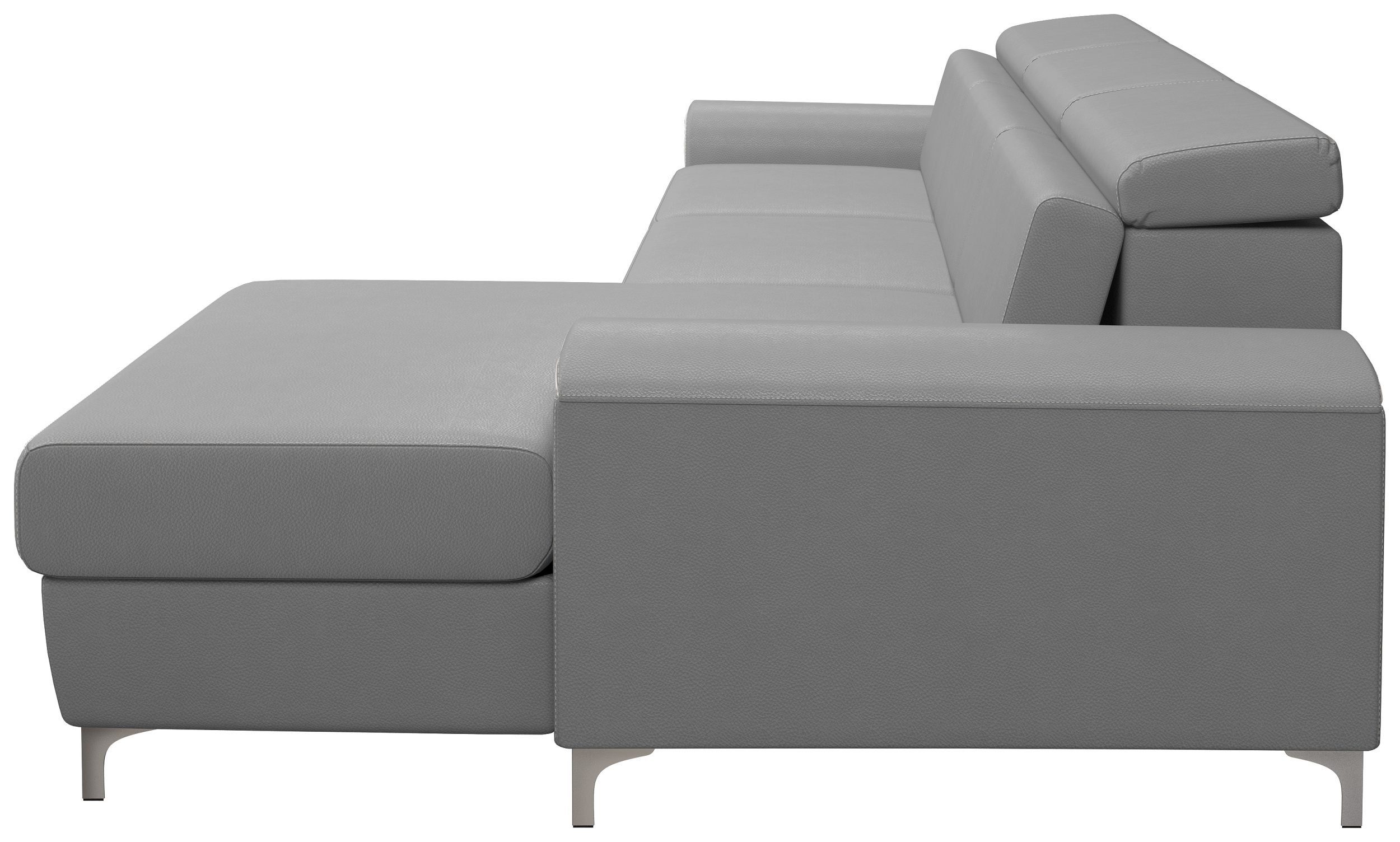 Stylefy Ecksofa Lino, Sitzkomfort, L-Form, im stellbar, Eckcouch, frei Kopfteilverstellung bestellbar, links oder und mit Bettfunktion, mane inklusive rechts Bettkasten Raum