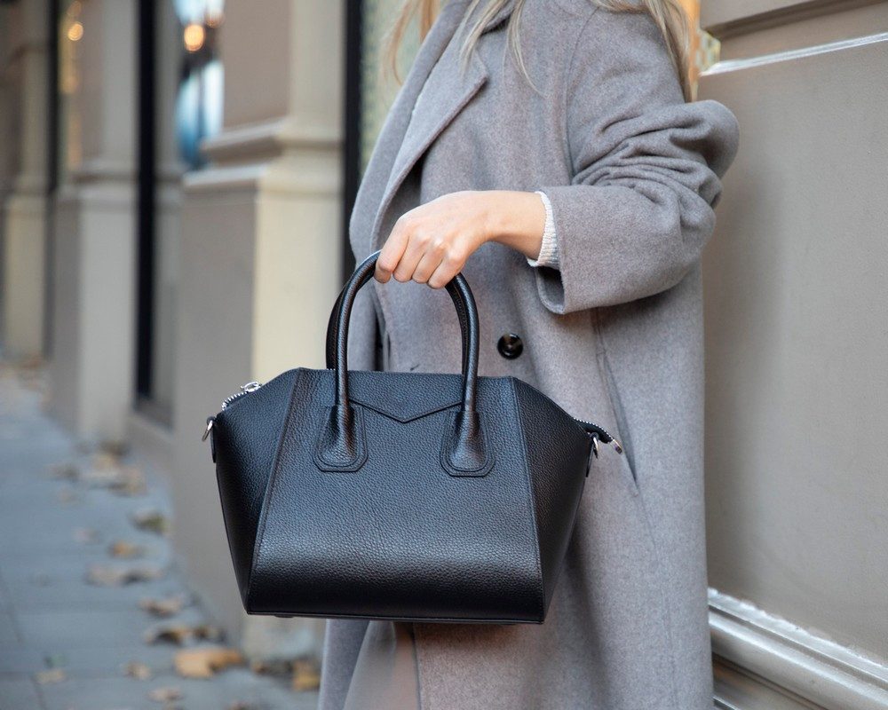 Handtasche Lorenza Mittelgroße Echtleder Handtasche Damen