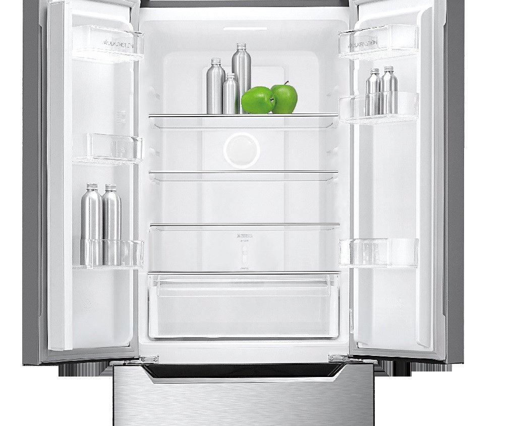 PKM French Door Kühl-Gefrier-Kombination KHFD350ENFIX, 185.50 cm hoch, 63.50 cm breit, Freistehender Side-by-Side Kühlschrank mit 2 Gefrierschubladen