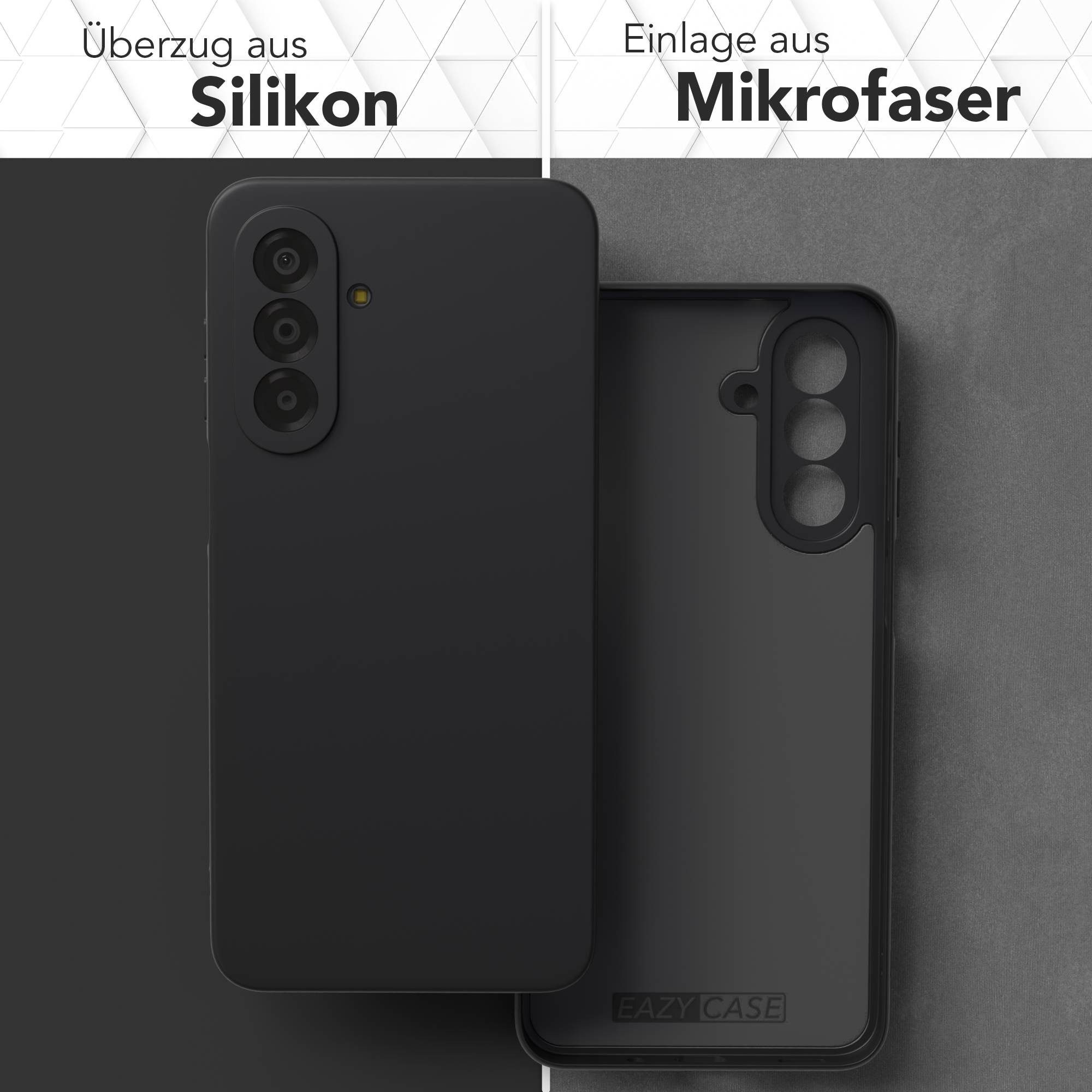 EAZY CASE Handyhülle TPU Hülle für Samsung Galaxy A17 6,7 Zoll, Silikon Schutzhülle mit Kameraschutz kratzfest Back Cover Etui Schwarz – Bild 3 von 5