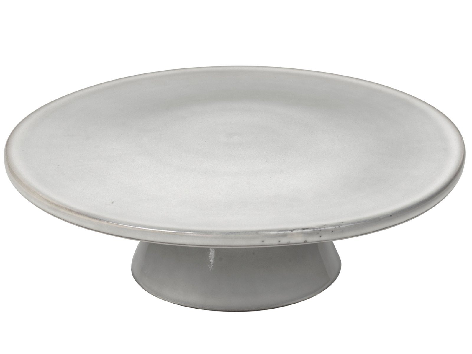 Broste Copenhagen Servierplatte NORDIC SAND Kuchenplatte 30 cm, Steingut mit reaktiver Glasur, (Kuchenplatten), Nordic Sand Tortenplatte