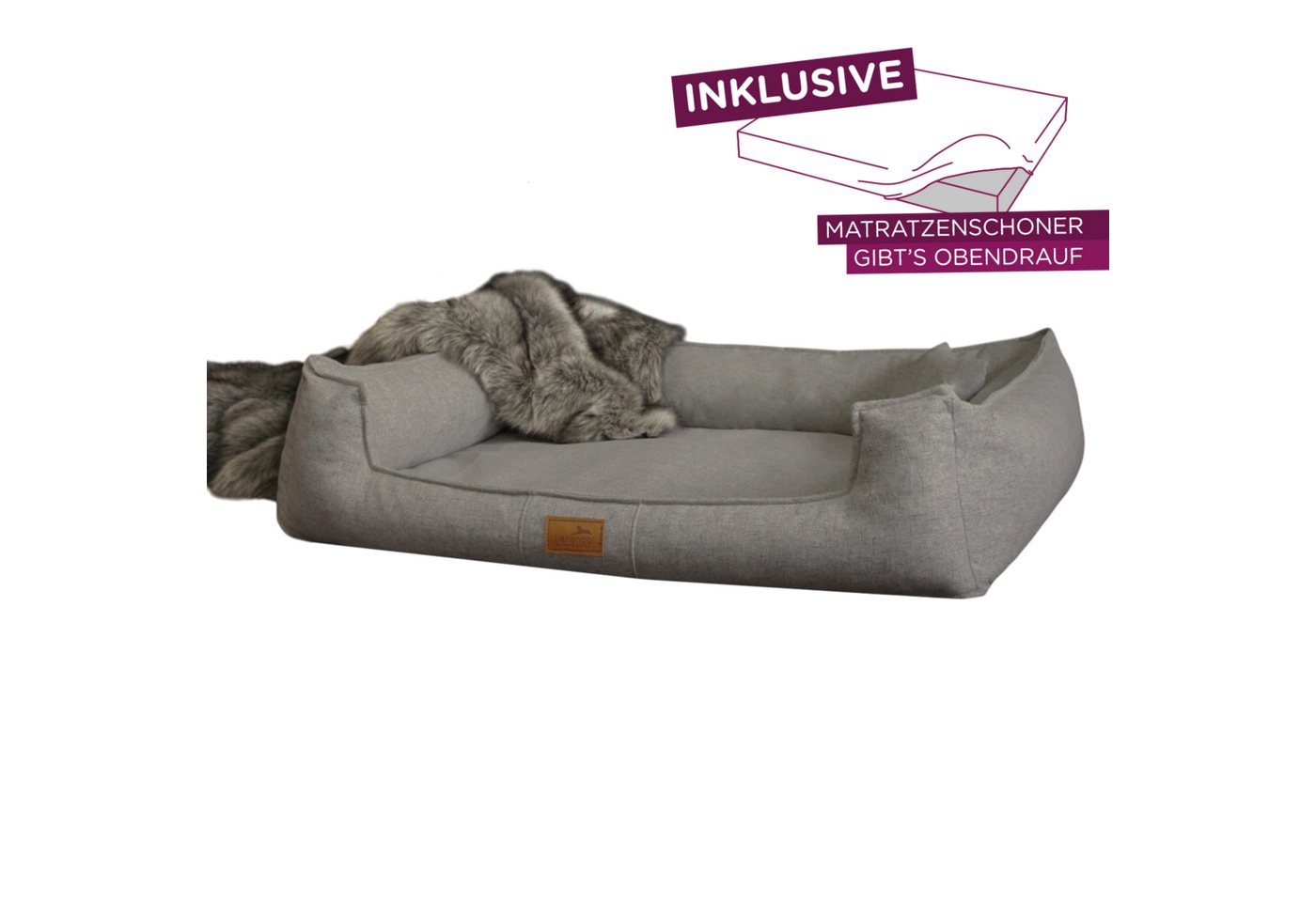 Thumbnail - tierlando® Tierbett Orthopädisches Hundebett GOOFY Couture - inklusive Matratzenschoner, Matratzenschoner inklusive