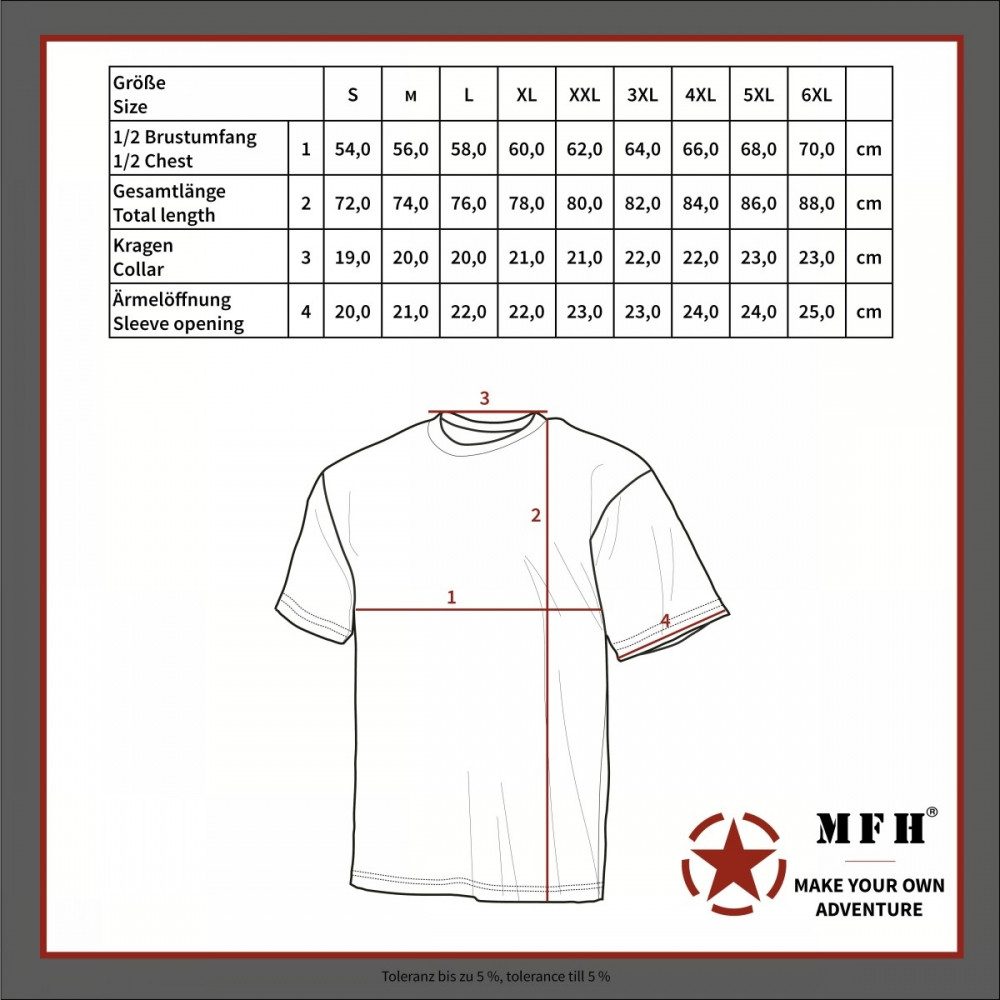 MFH T-Shirt MFH US T-Shirt, halbarm, günstig online kaufen