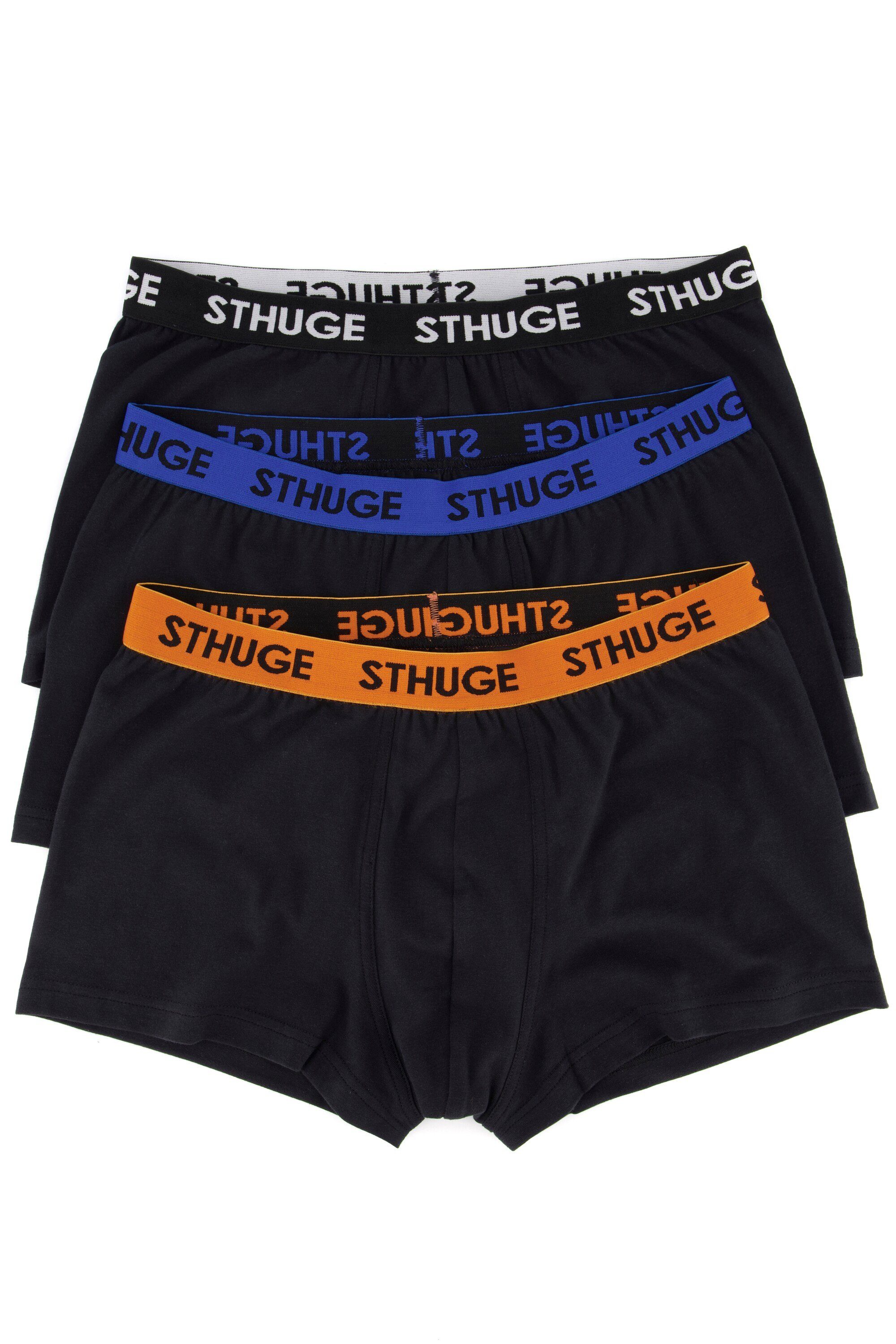 STHUGE Slip STHUGE Herren Pant FLEXLASTIC® 3er Pack (3-St) schwarz