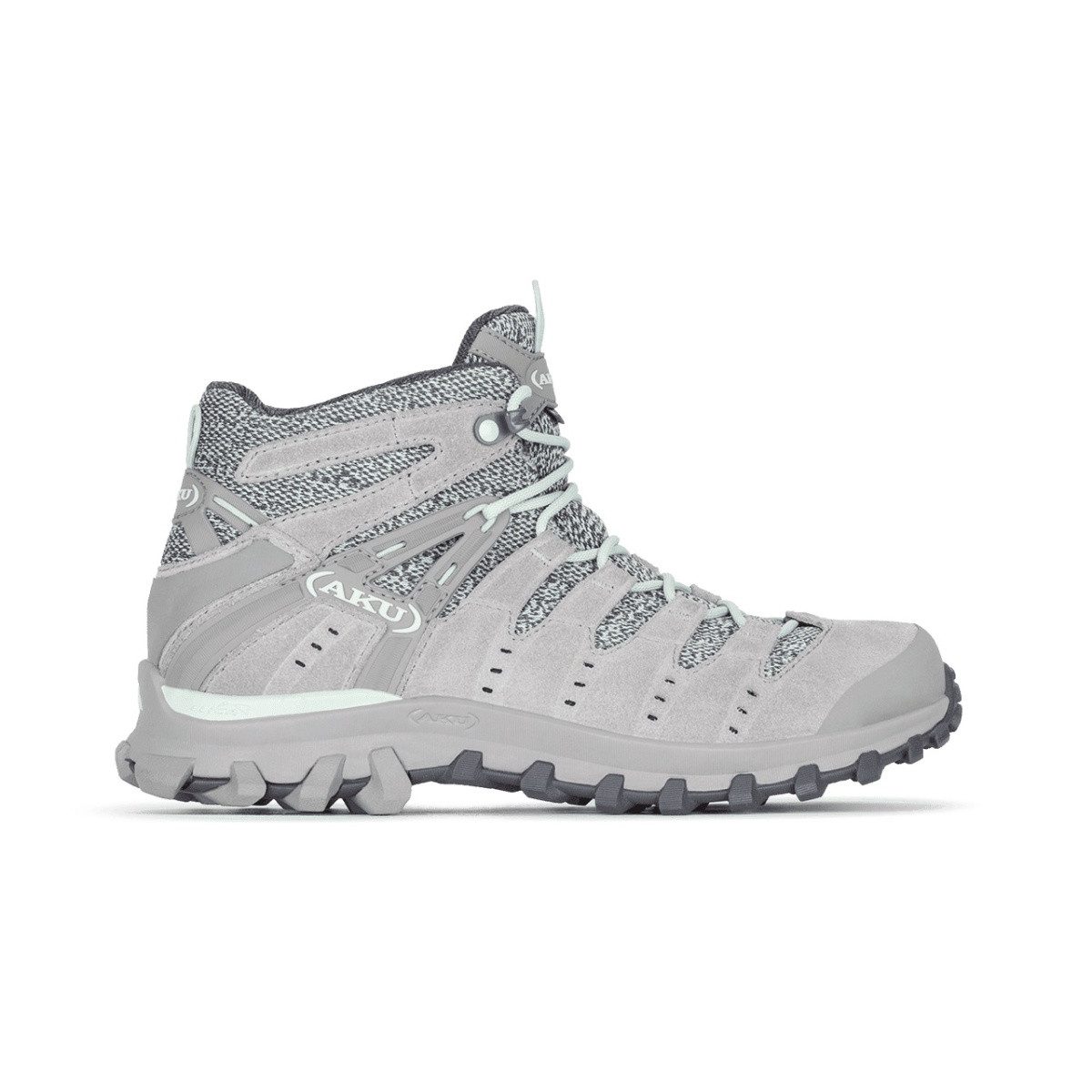 AKU Alterra Lite Mid GTX (Trekking, wasserdicht) hellgrau/jadegrün Damen Wanderschuh