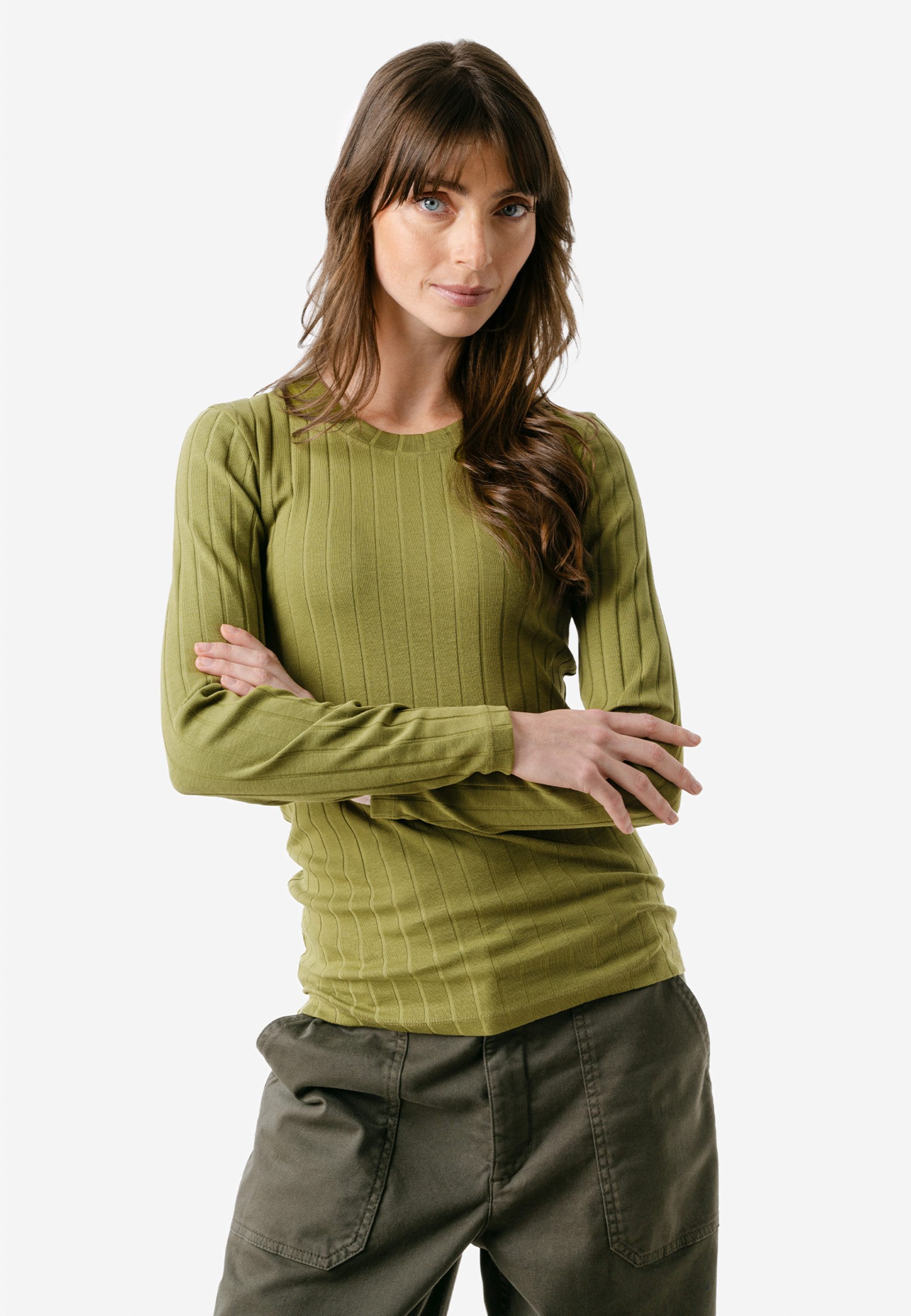 LIVING CRAFTS Langarmshirt SAPHIRA GOTS zertifiziert