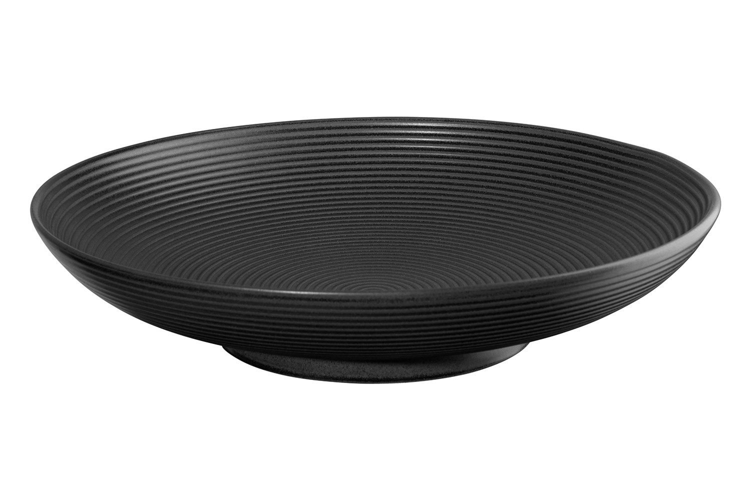 Schale JAPANDI HOME, Ø 35 cm, Schwarz, Steingut