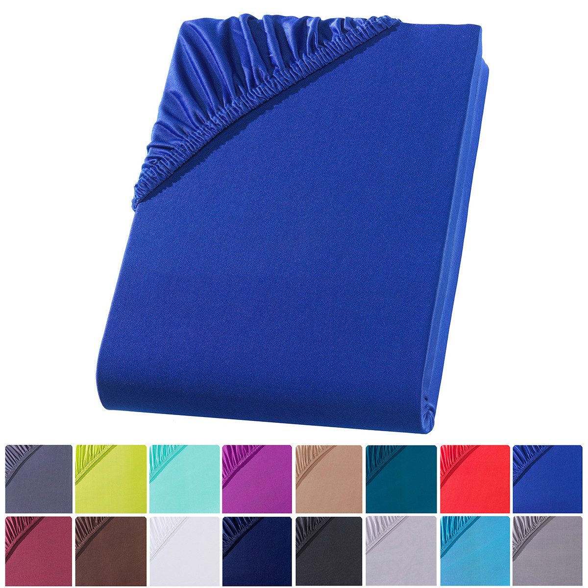 Visaggio Spannbettlaken Mikrofaser Spannbetttuch Bettlaken 90x200 140x200 1 günstig online kaufen