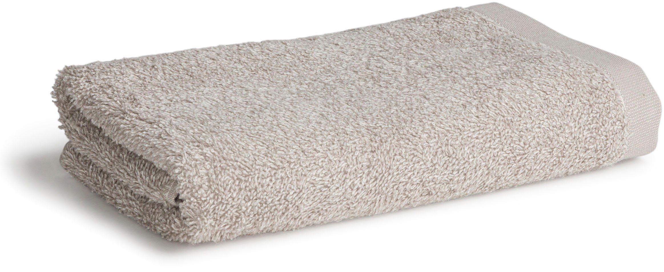 Möve Handtuch Timeless Melange, nature/cashmere (1-St) Jacquard-Walkfrottier