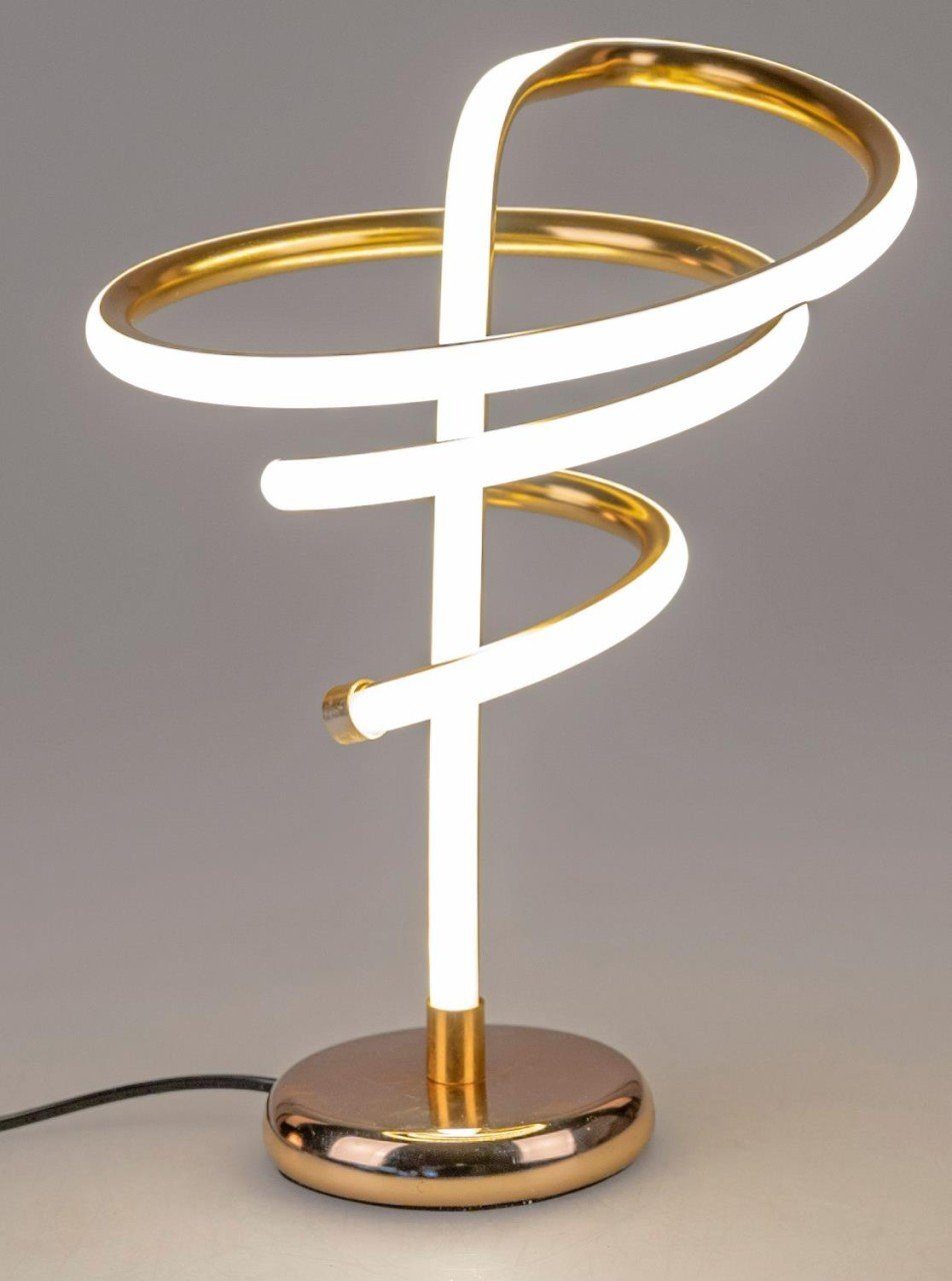 formano Tischleuchte LED Lichtband, Gold H:33cm D:24cm Metall