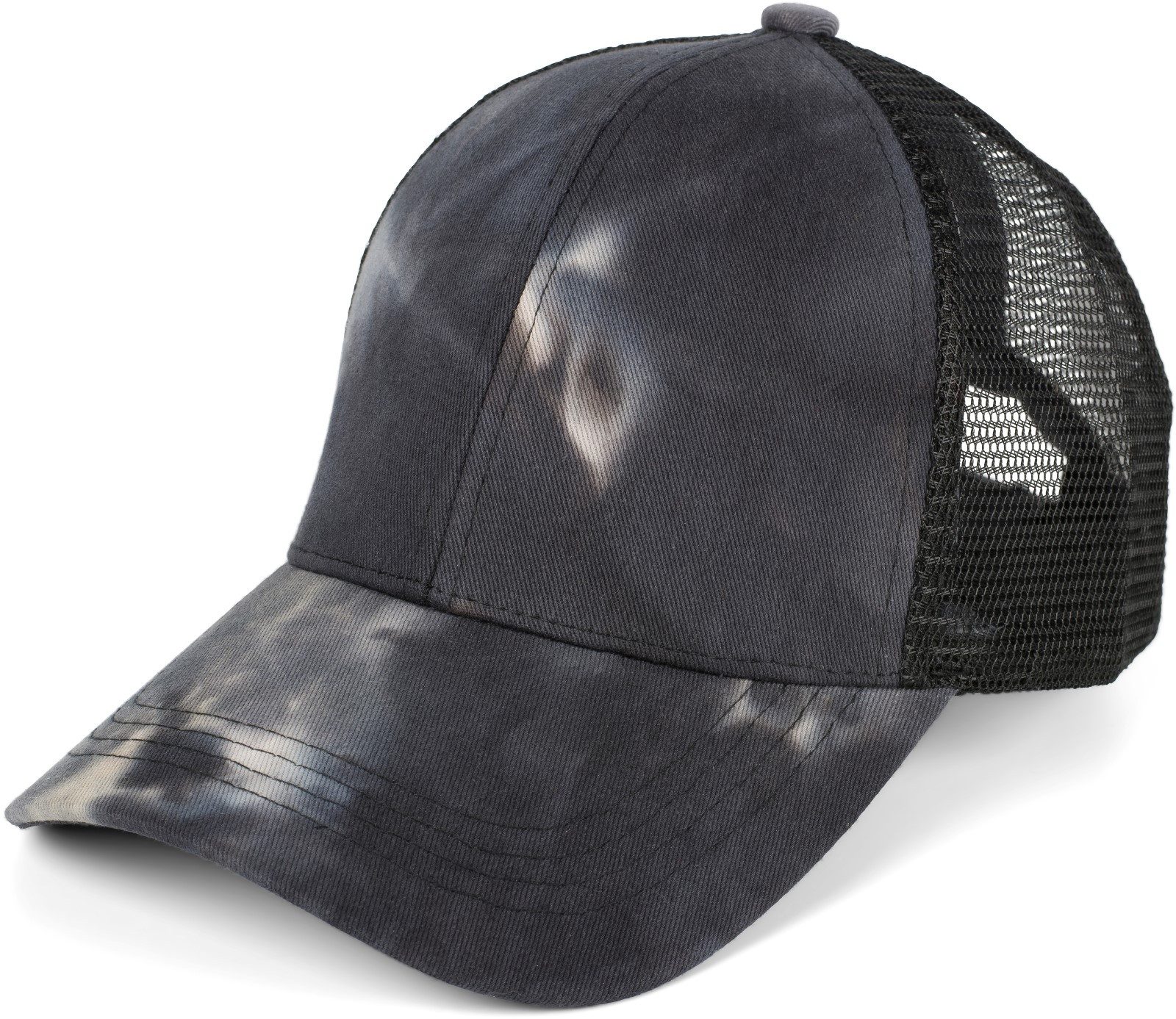 Baseball Cap Ponytail Baseball Cap Batik mit Mesh Einsatz