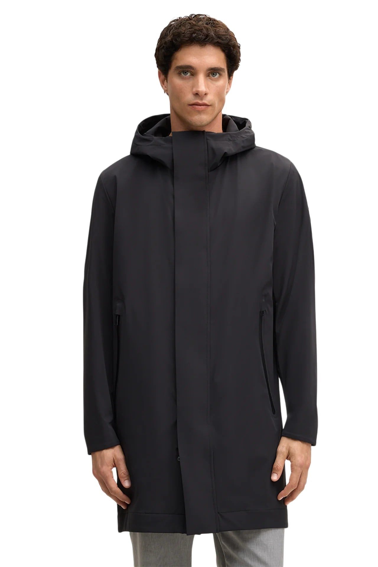 Strellson Parka (funktionales Design mit justierbarer Kapuze) schwarz Herren