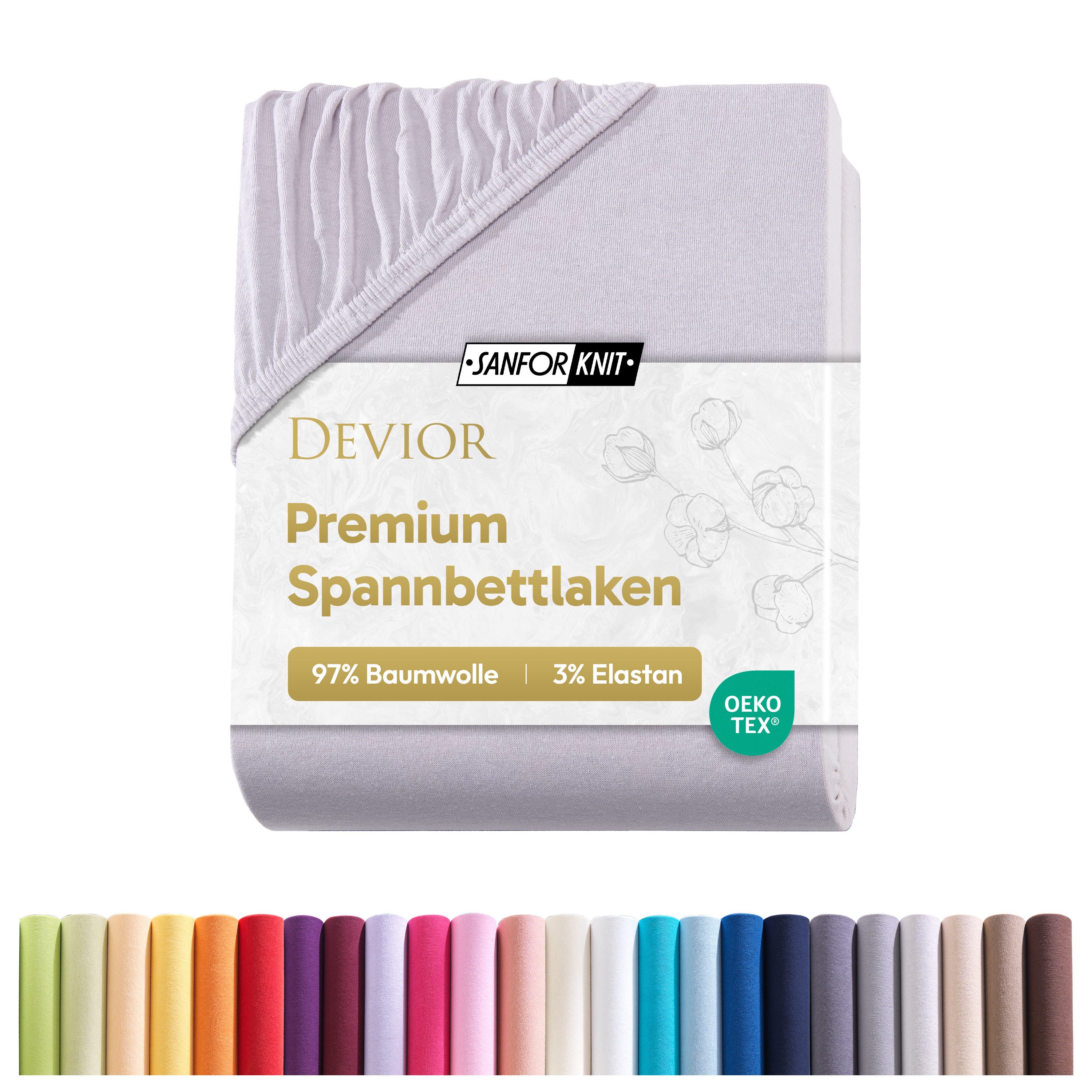 Devior Spannbettlaken Premium Spannbetttuch Bettlaken Betttücher günstig online kaufen