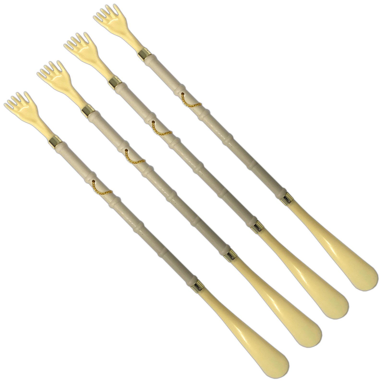 HAC24 Schuhlöffel 2in1 Schuhanzieher und Rückenkratzer Anziehhilfe Kratzhilfe (4-tlg), 50 cm mit Aufhängeschlaufe