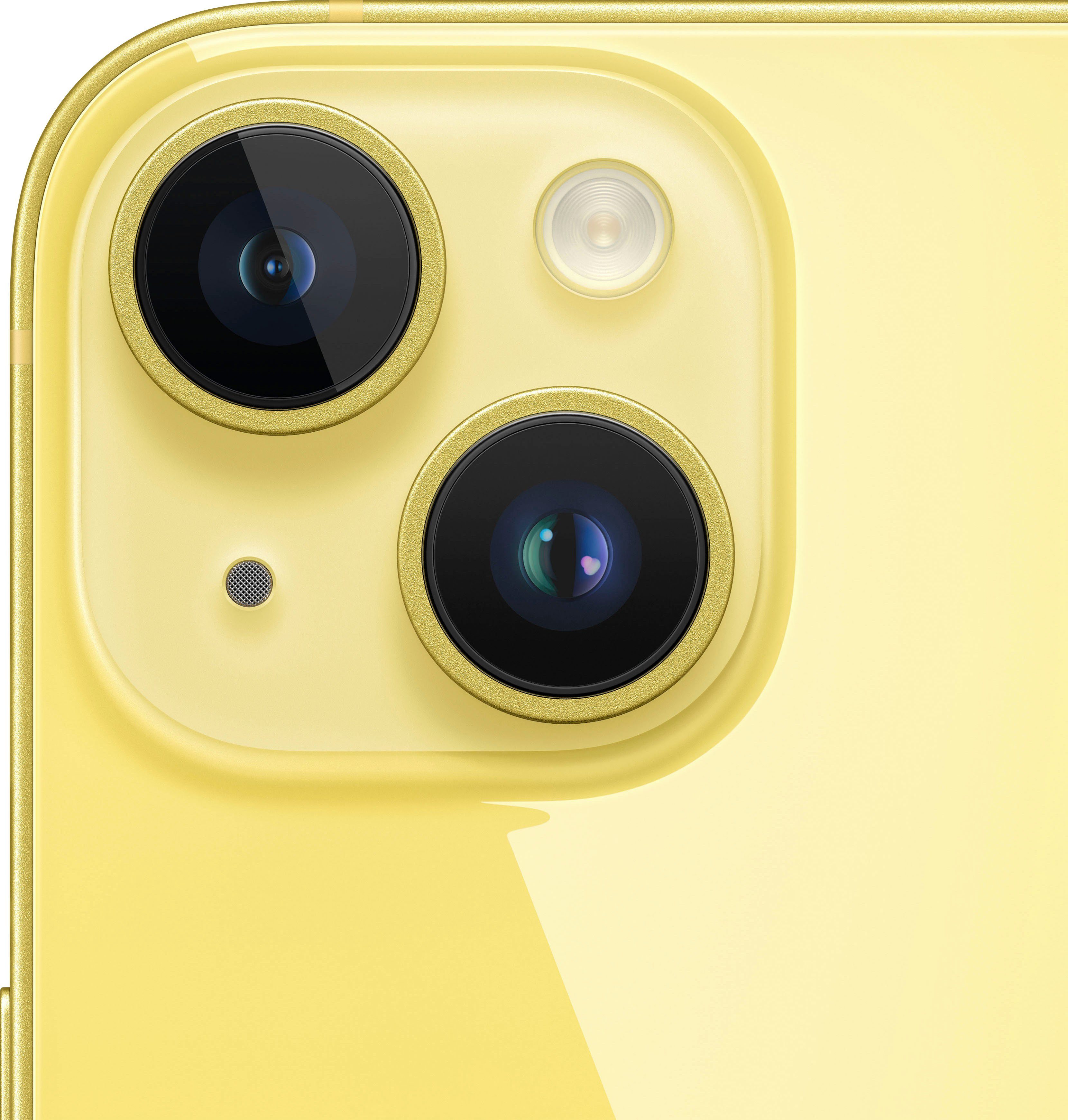 Apple 128 128GB cm/6,7 MP Speicherplatz, Plus 14 Kamera) (17 GB iPhone Zoll, gelb Smartphone 12
