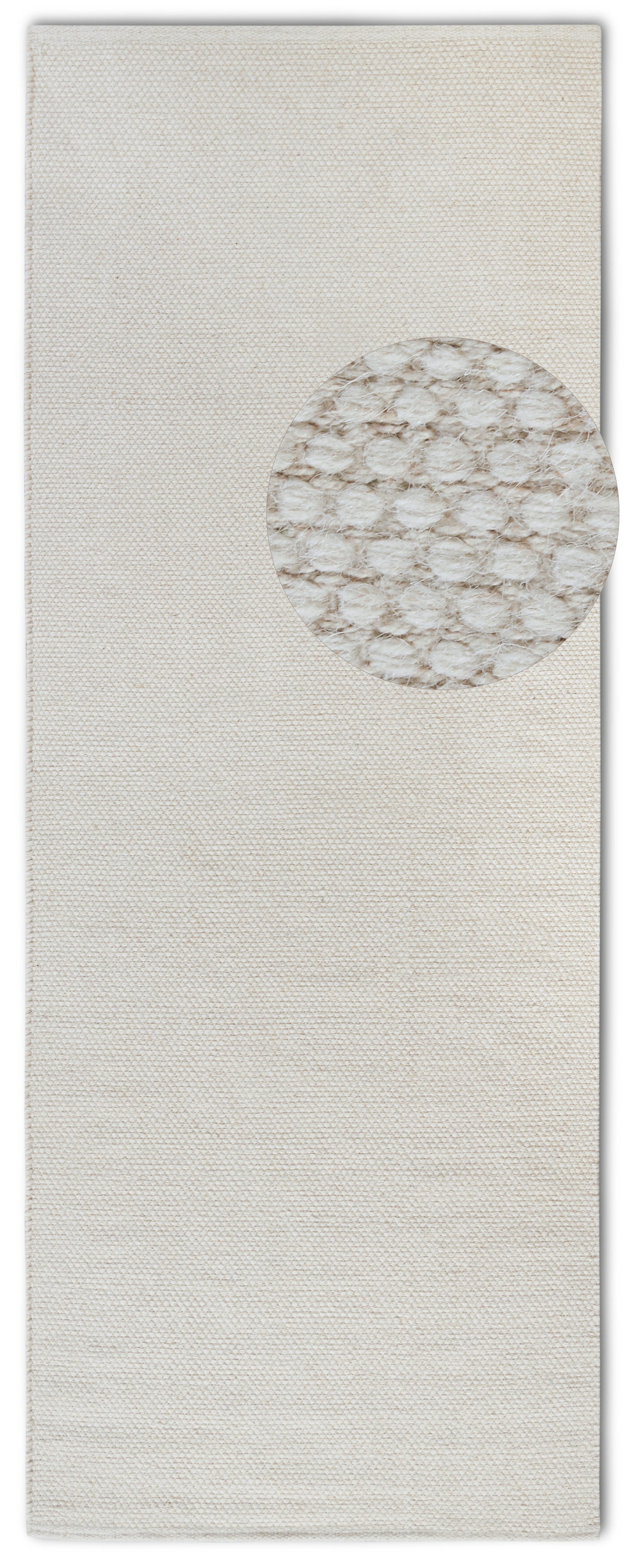 ELLE DECORATION Wollteppich Pradesh, rechteckig, Höhe: 10 mm, Handgewebt, Wolle, Natur, Läufer, Wohnzimmer, Schlafzimmer, Skandi – Bild 2 von 5