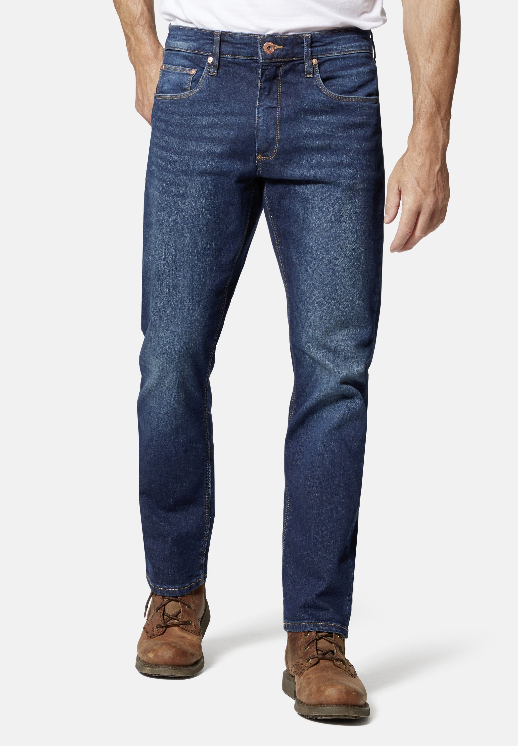 5-Pocket-Jeans Straight Regular strong Denver by HERO used John Medoox Stretch