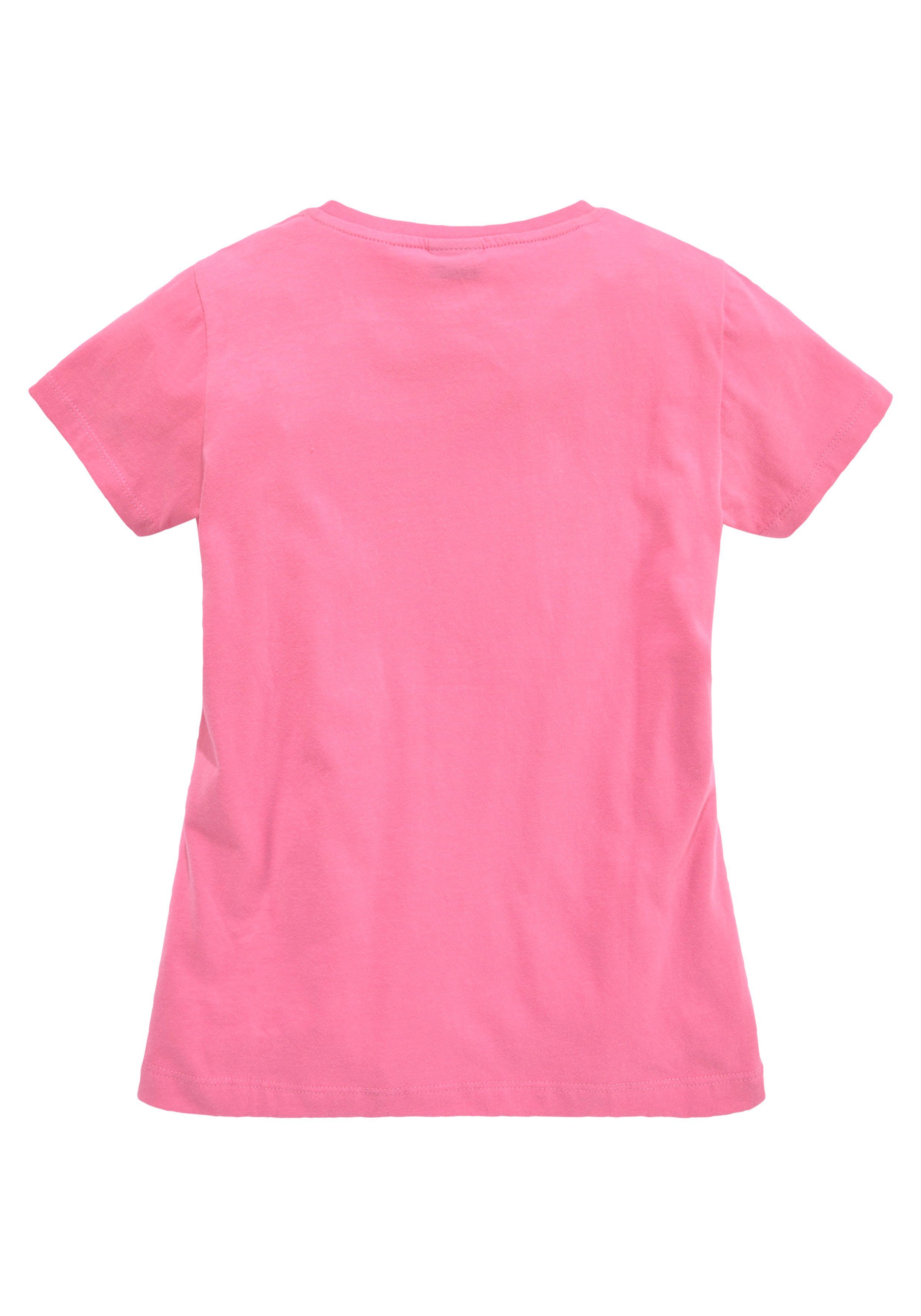 KIDSWORLD T-Shirt mit Wendepailletten Kurzarm, Basic-Passform, mit Pailletten, bedruckt