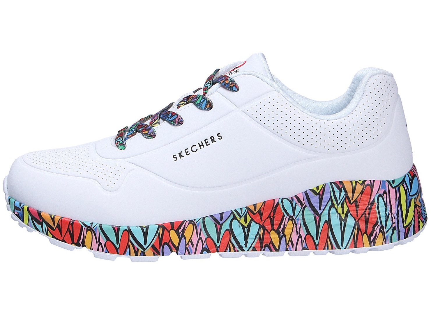 Skechers Skechers Mädchen Halbschuh UNO weiß Größe Schnürschuh