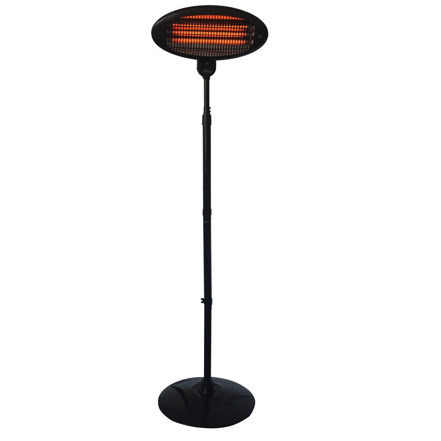 TroniTechnik Heizgerät Heizstrahler Standstrahler TH 2020, Wärmelampe, Standfuß, Verstellbar, 2000 W, drei Heizstufen, Überhitzungsschutz und Abschaltautomatik