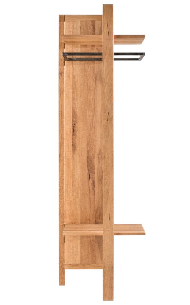 Main Möbel Wandgarderobe Wandgarderobe 57x200cm 'Lima' Wildeiche massiv