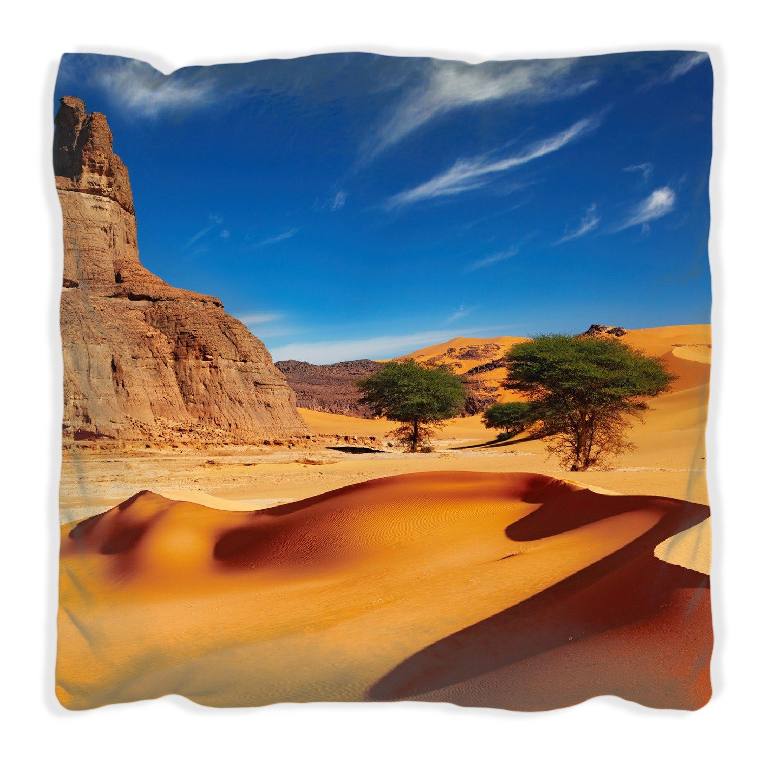 Wüste handgenäht Sahara, Wallario In der Dekokissen