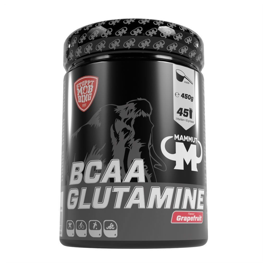 BCAA Glutamine Powder - Grapefruit - 450 g Dose Pulver