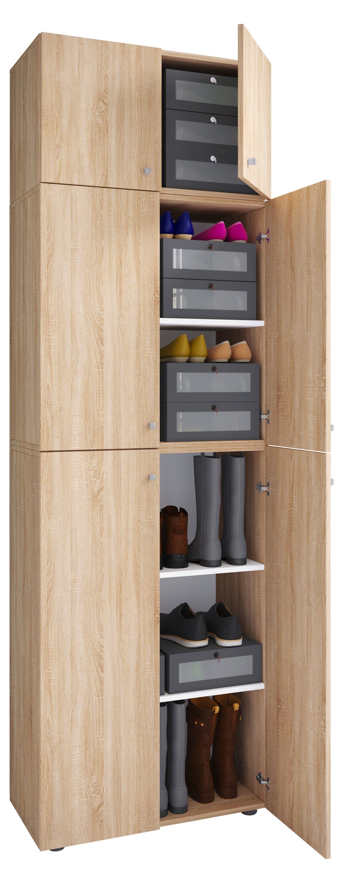 Schuhschrank XXL Schuhschrank Kleiderschrank Schrank Lona 5f A