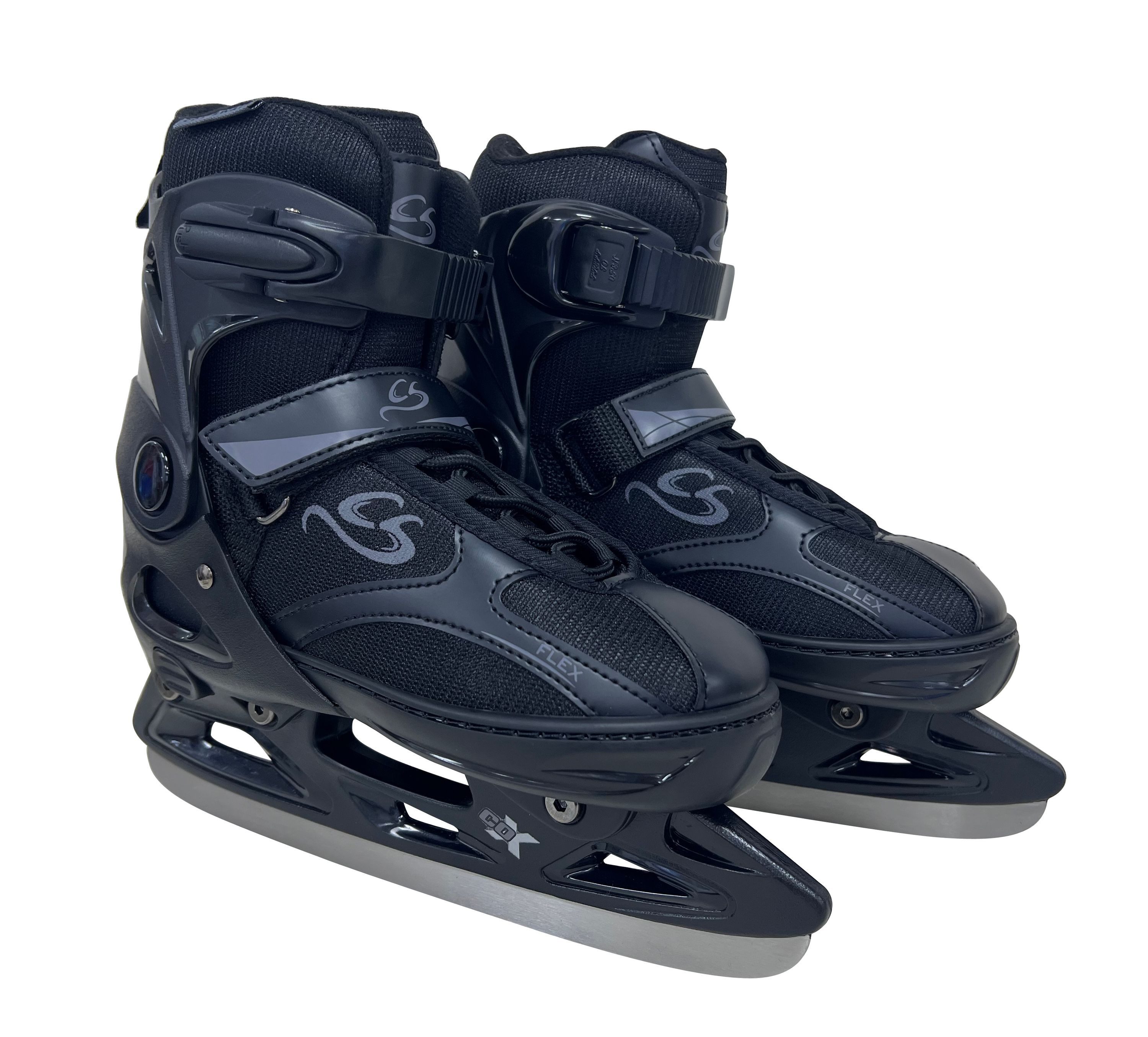 Cox Swain Schlittschuhe verstellbare Schlittschuhe BLACK ICE, 2in1: Inliner & Schlittschuhe