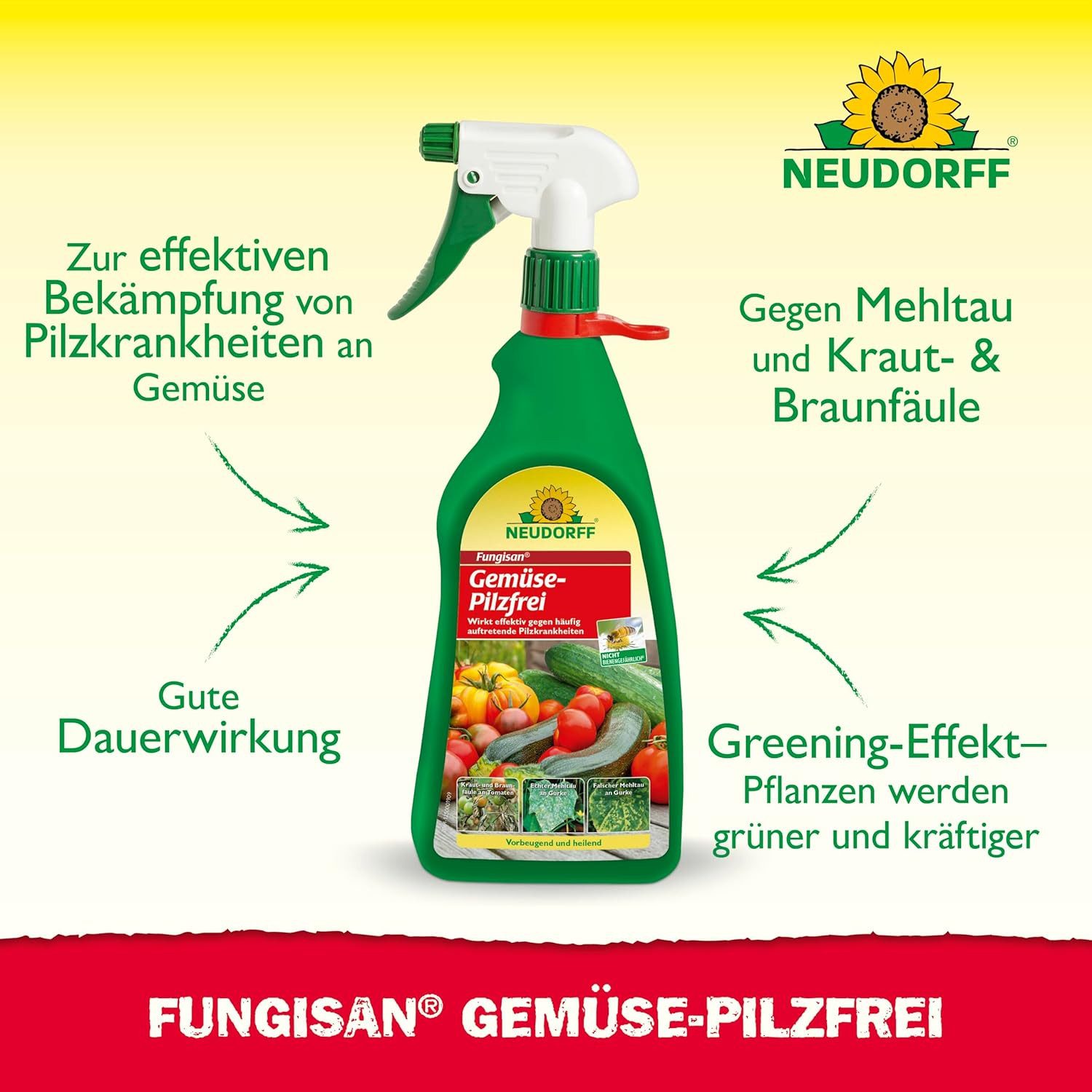 Neudorff Pflanzen-Pilzfrei Fungisan Gemüse-Pilzfrei 1 Liter, 1 l