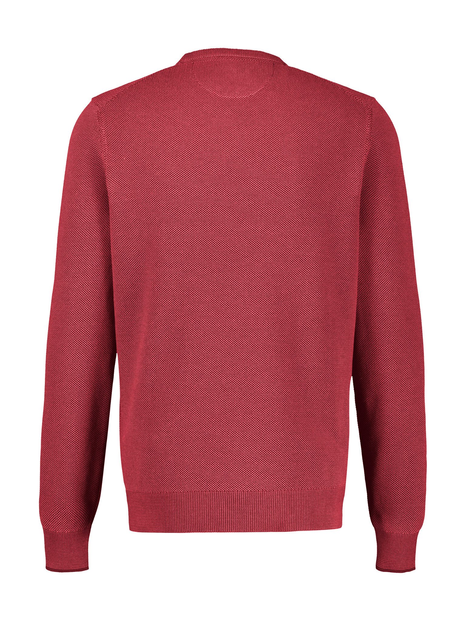 LERROS Strickpullover mit Logo-Stickerei und aus reiner Baumwolle – Bild 2 von 2