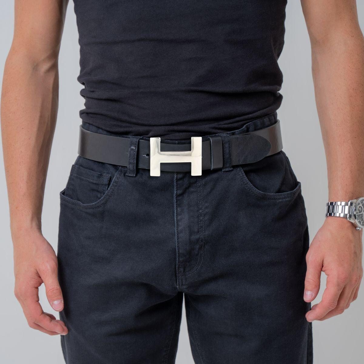 BELTINGER Ledergürtel Designer Gürtel HENRY aus Vollrindleder 4 cm - Eleganter Ledergürtel f (1-St) – Bild 2 von 5