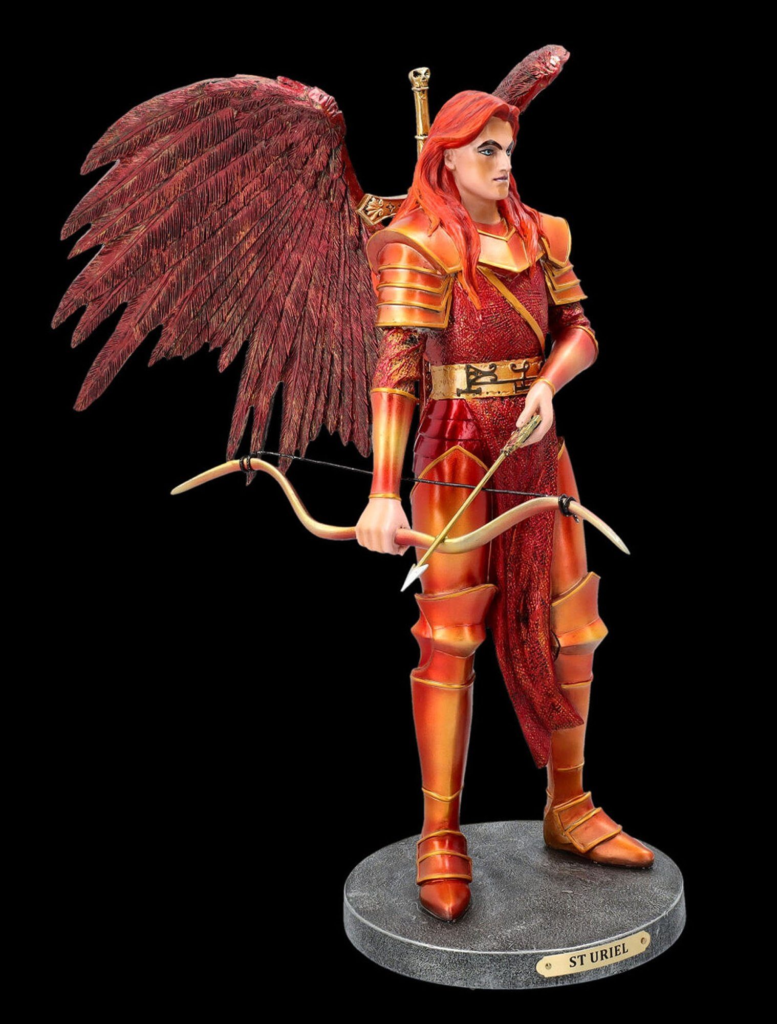 Figuren Shop GmbH Dekofigur Erzengel Uriel Figur by Ruth Thompson Fantasy Dekofigur Ritterrüstung