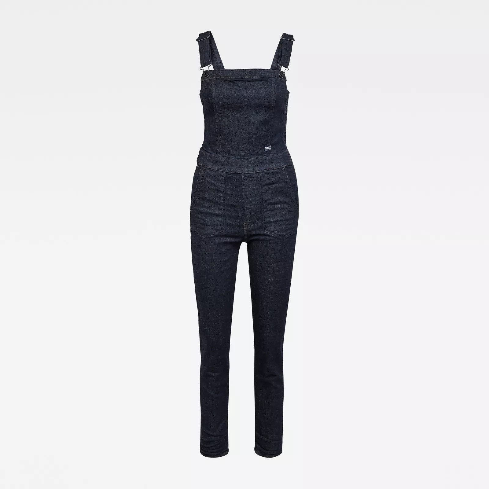 G-STAR Jumpsuit Damen Blau Denim Eyevi Slim Jumpsuit Womens 3D Raw Denim Größe: M (1-tlg) Eyevi Slim Jumpsuit wmn 3D Raw Denim Size M