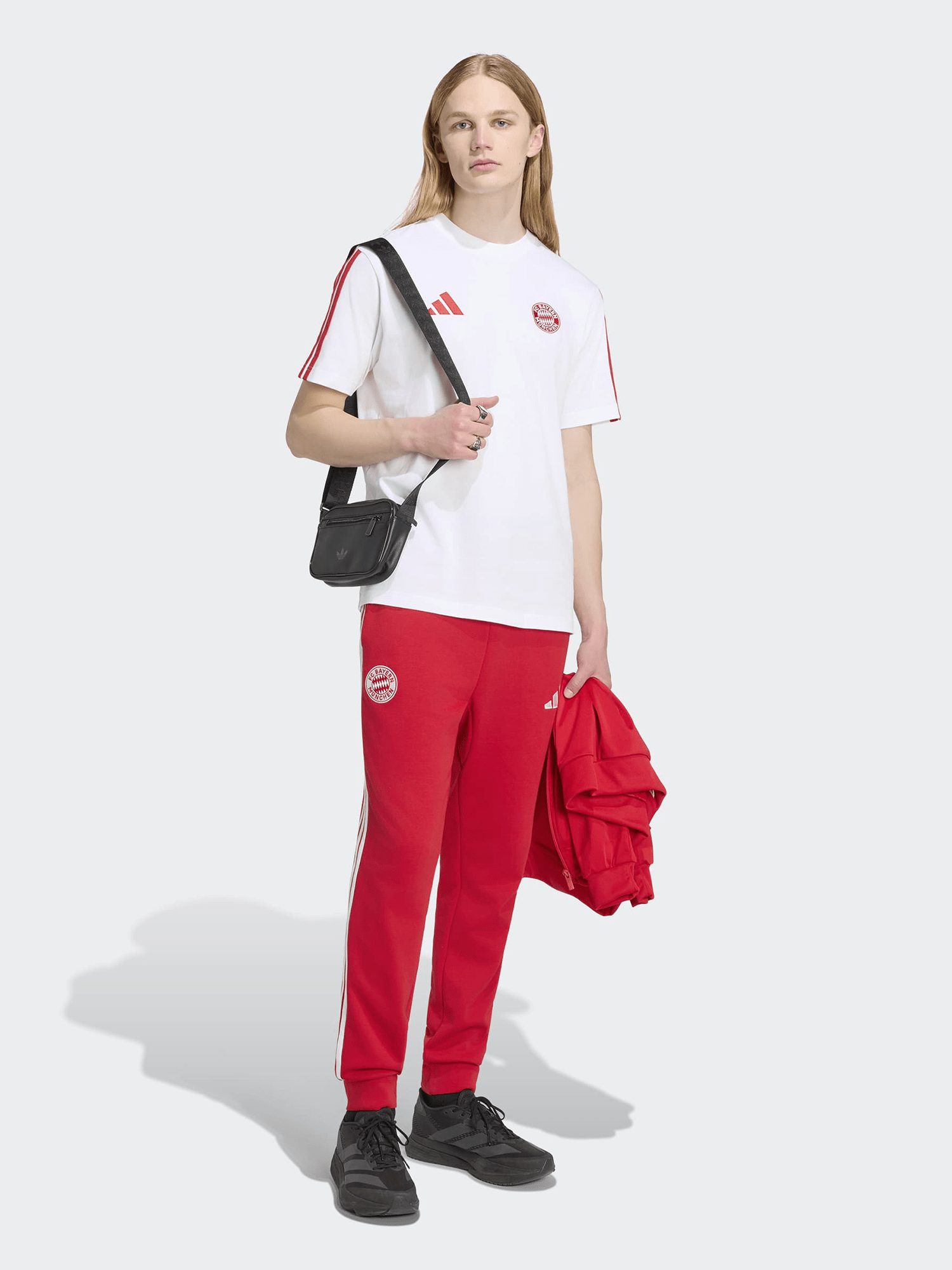 adidas Performance Sweathose FC Bayern München, Sweatpant DNA, Herren, Rot – Bild 4 von 5