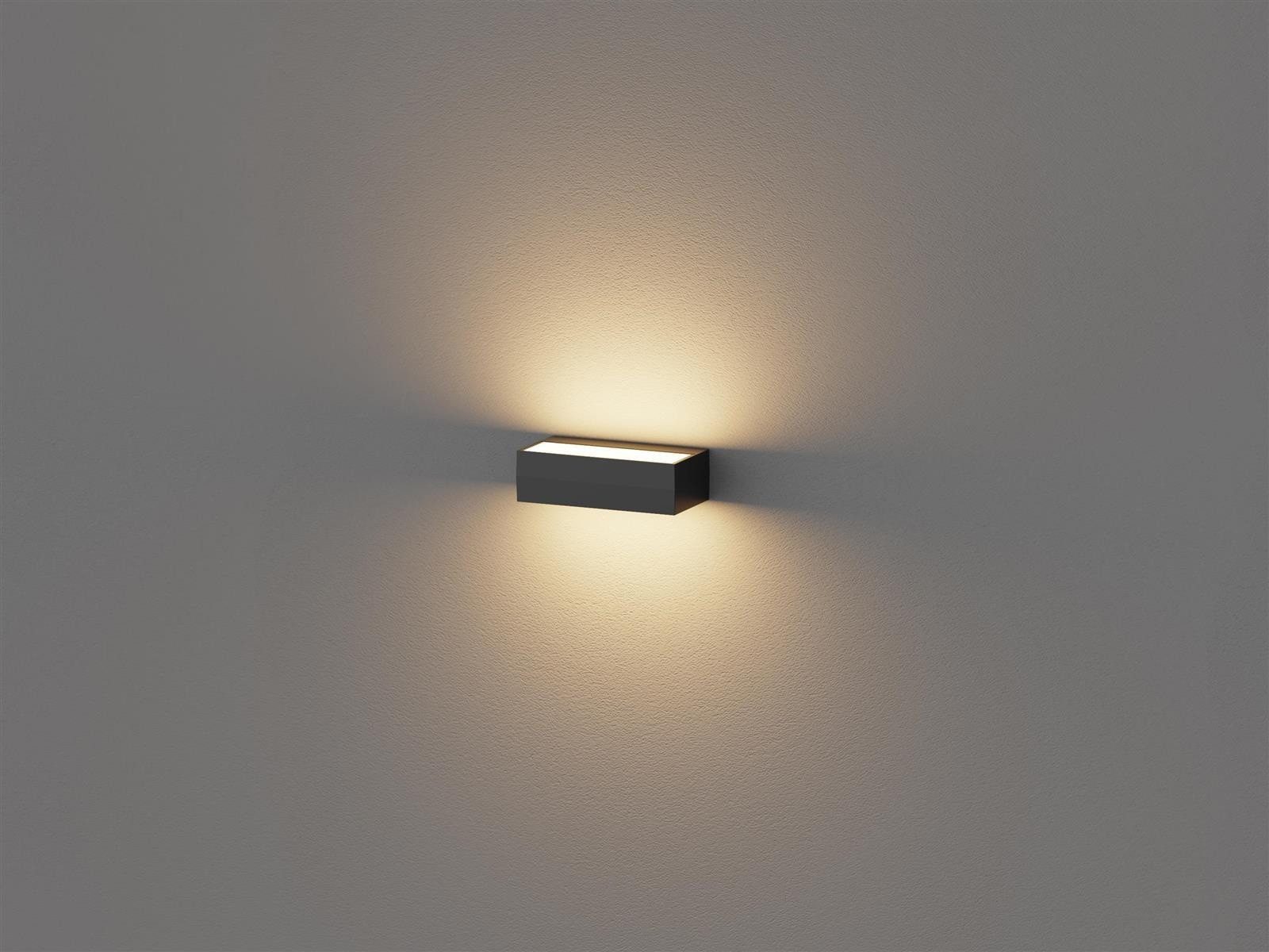 DOTLUX Smarte LED-Leuchte DOTLUX LED-Wandleuchte BRICK 10W COLORselect schwarz