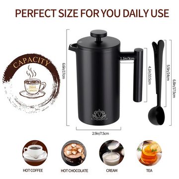 vancasso Kaffeebereiter, 0.35l Kaffeekanne