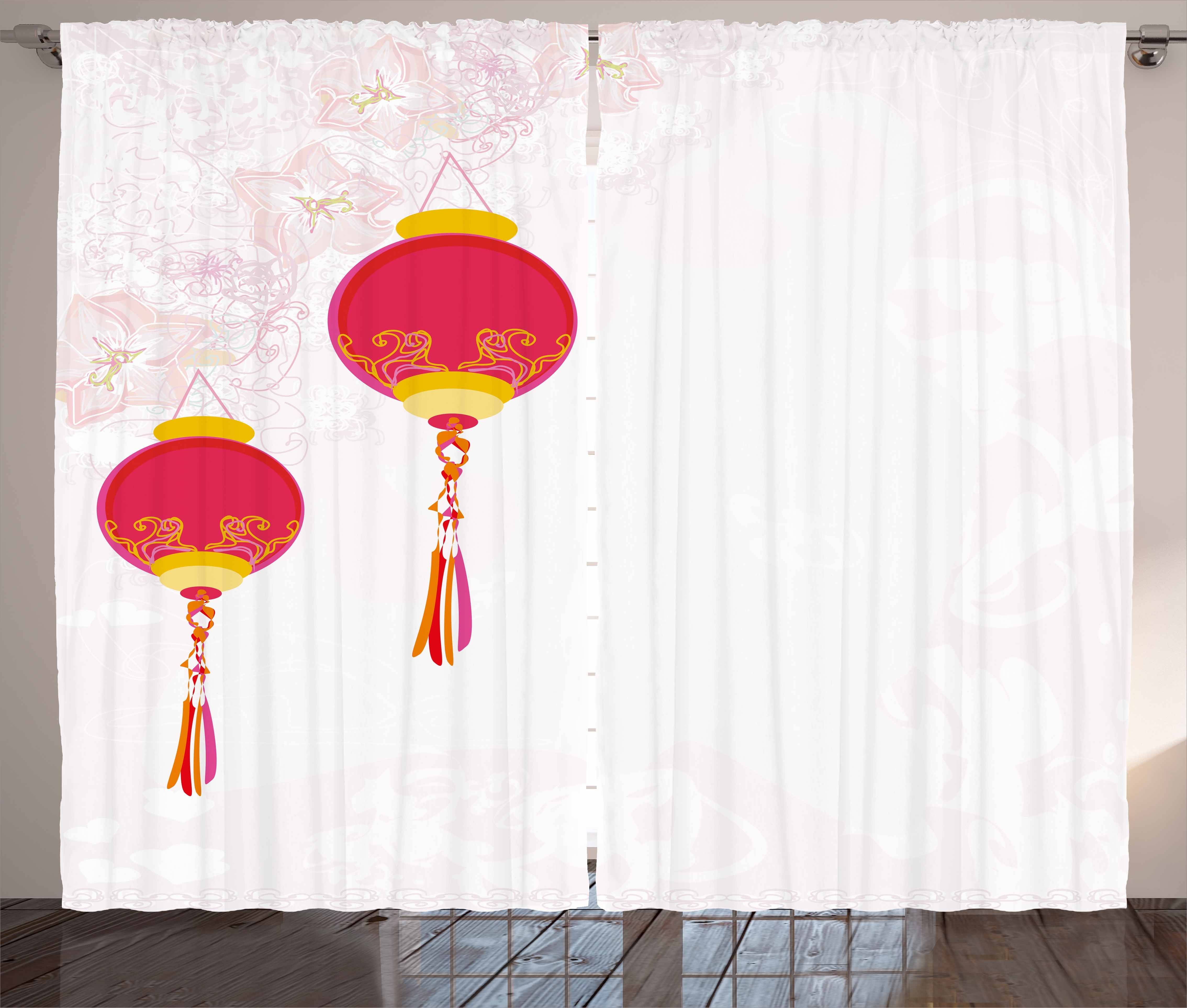 Gardine Schlafzimmer Kräuselband Haken, Abakuhaus, Schlaufen Laterne China und Neujahr mit Vorhang
