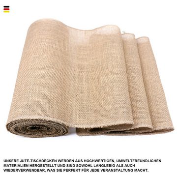 MAGICSHE Tischläufer Jute Tischläufer Rolle für Tisch- und Hochzeitsdeko, 30cmx10m (1-tlg)