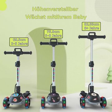 iscooter Miniscooter 6,5 Zoll Elektroroller Kinder, Höhenverstellbarer (3-12 Jahre), 70,00 W, 8,00 km/h, Reichweite 8-12 km
